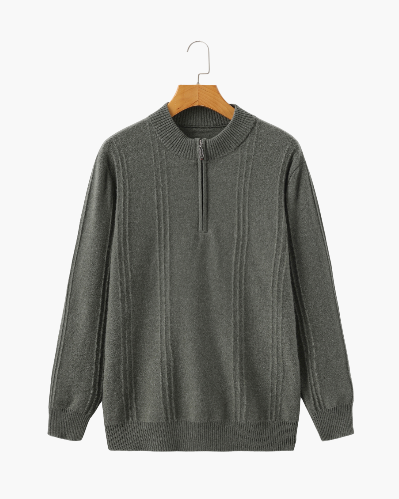 Luxurious Cashmere Zip-Up