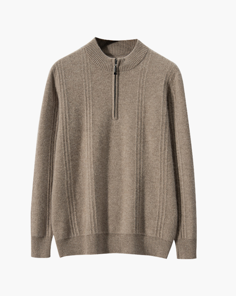 Luxurious Cashmere Zip-Up