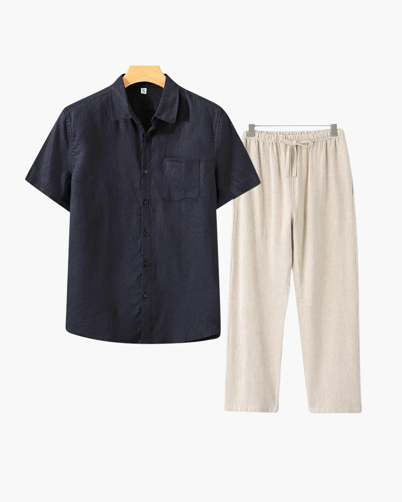 Linen combo (short sleeves & long pants)