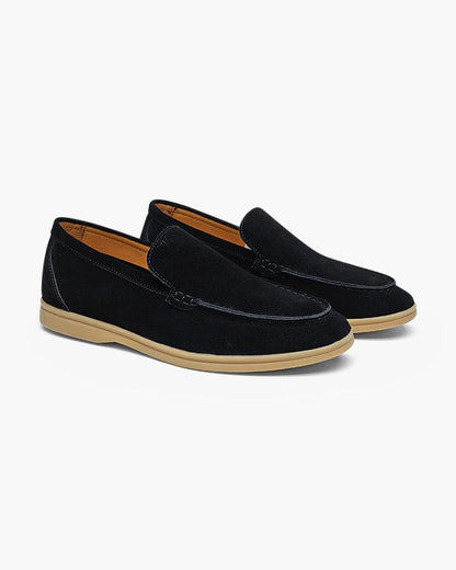 Suede slip ons