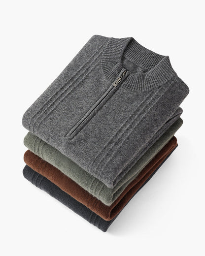 Luxurious Cashmere Zip-Up