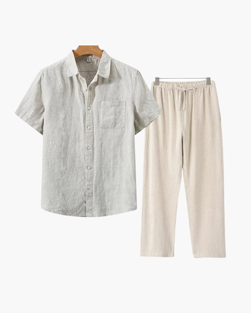 Linen combo (short sleeves & long pants)