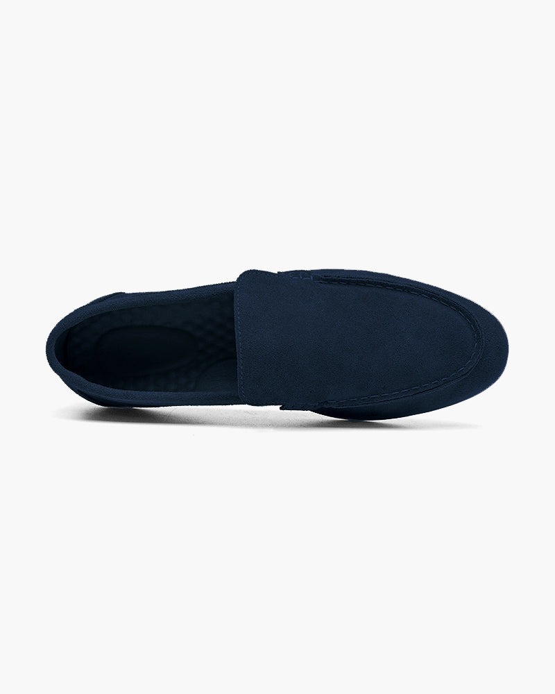 Suede slip ons