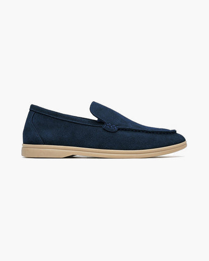 Suede slip ons