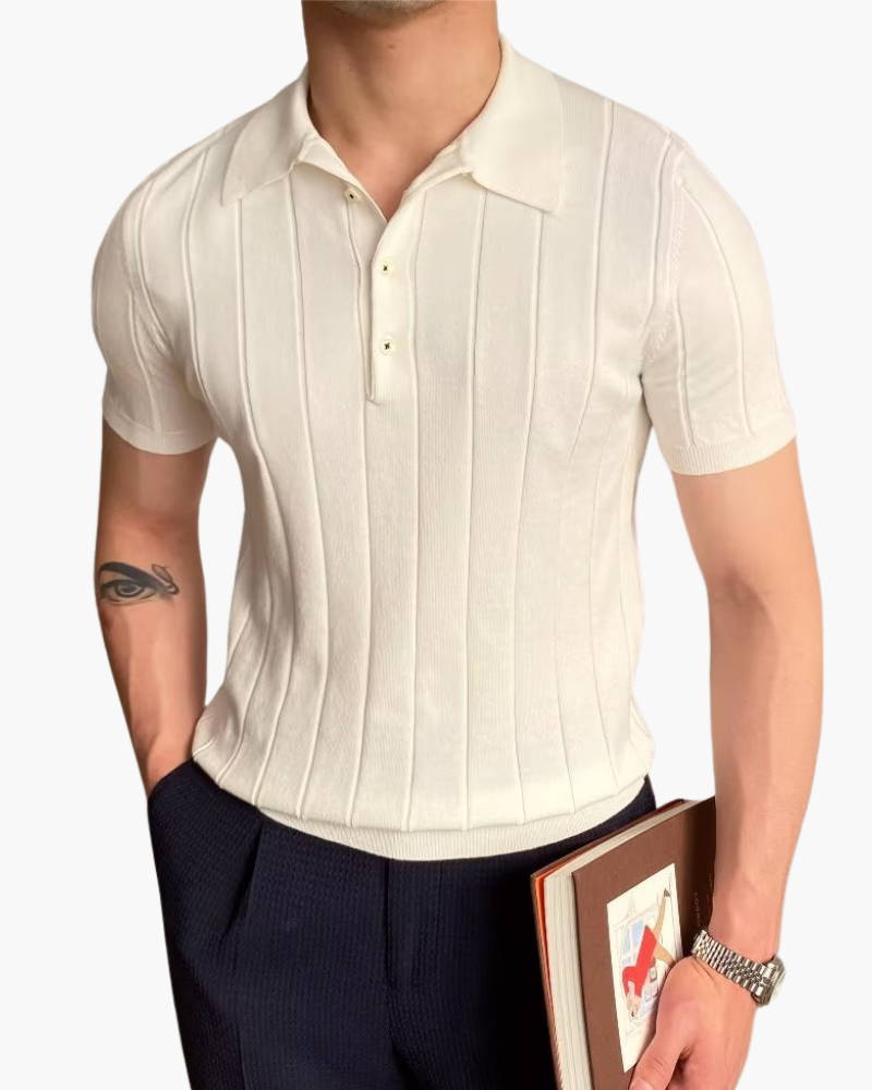 Luxurious Knit Polo Shirt