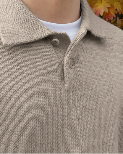 Alpine Wool Polo Pullover