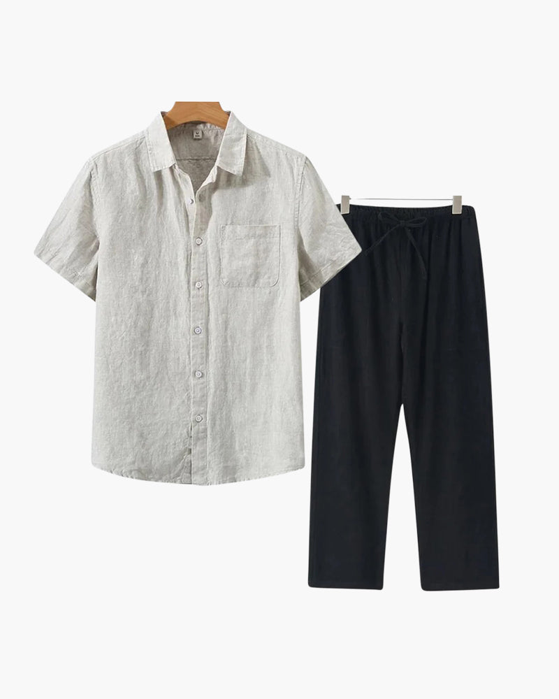 Linen combo (short sleeves & long pants)