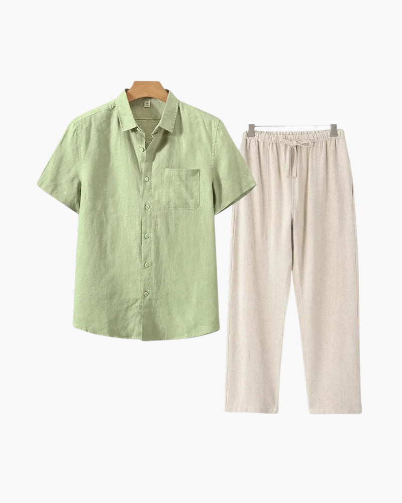 Linen combo (short sleeves & long pants)