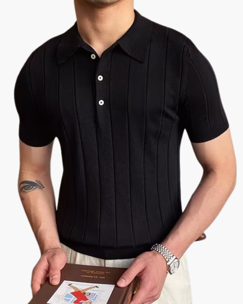 Luxurious Knit Polo Shirt