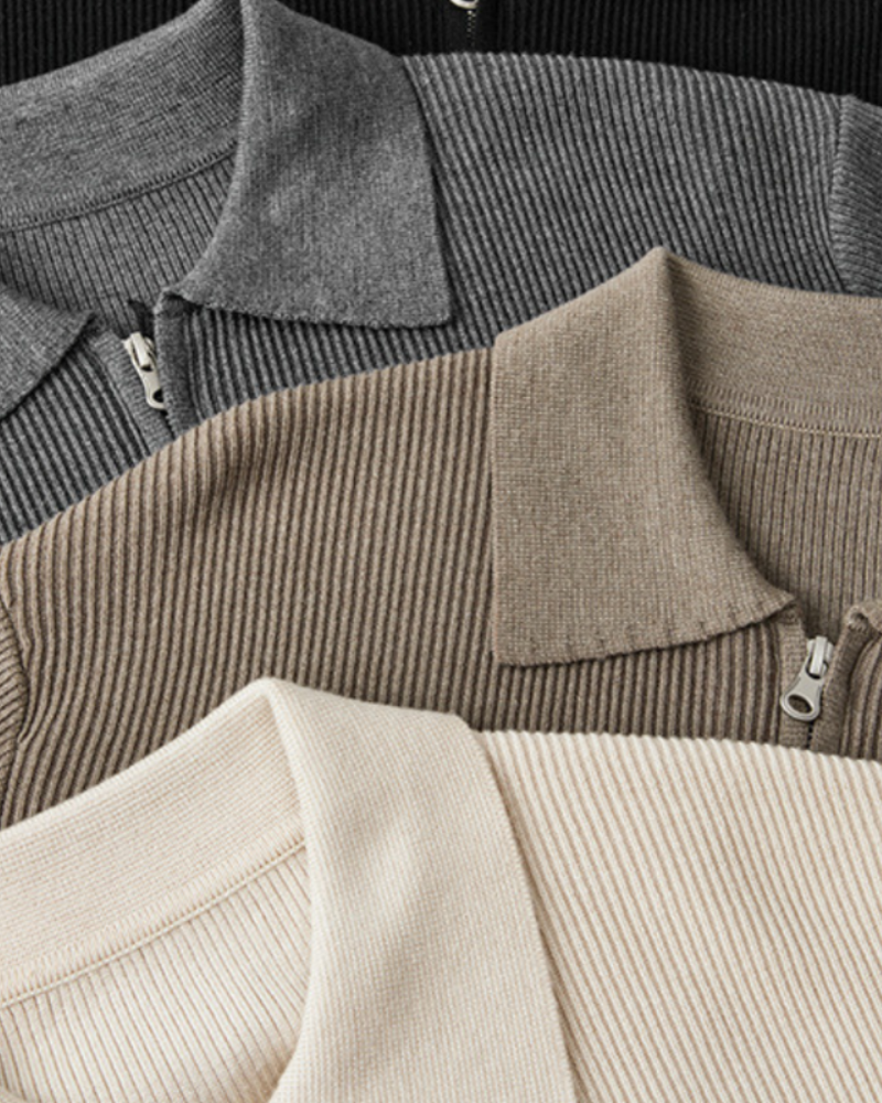 Luxe Wool Zip Pullover