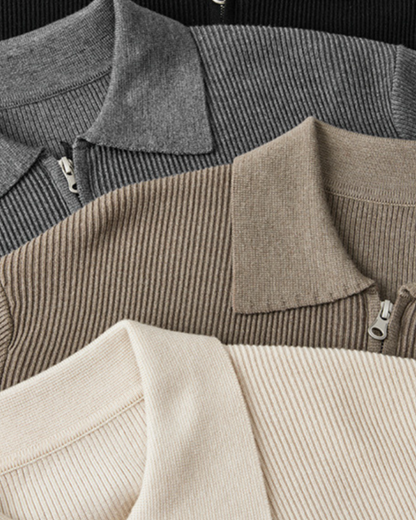 Luxe Wool Zip Pullover