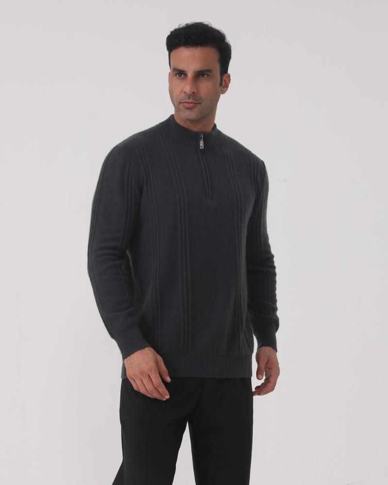 Luxurious Cashmere Zip-Up