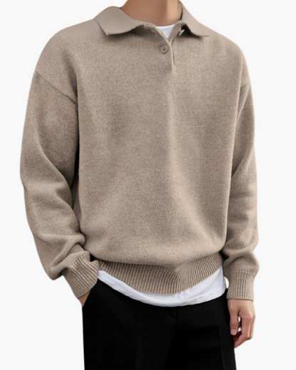 Alpine Wool Polo Pullover