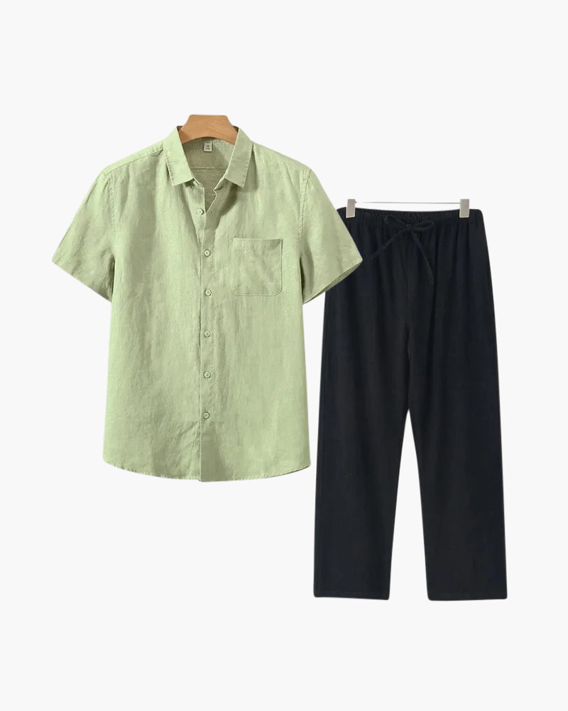 Linen combo (short sleeves & long pants)