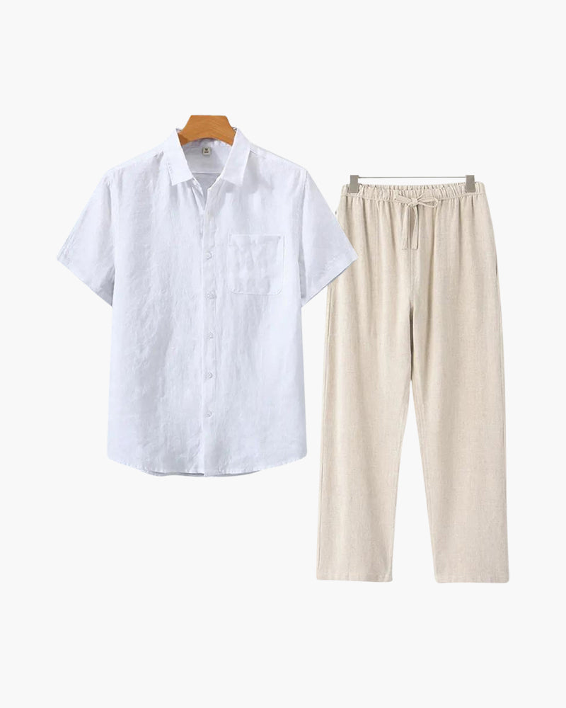 Linen combo (short sleeves & long pants)