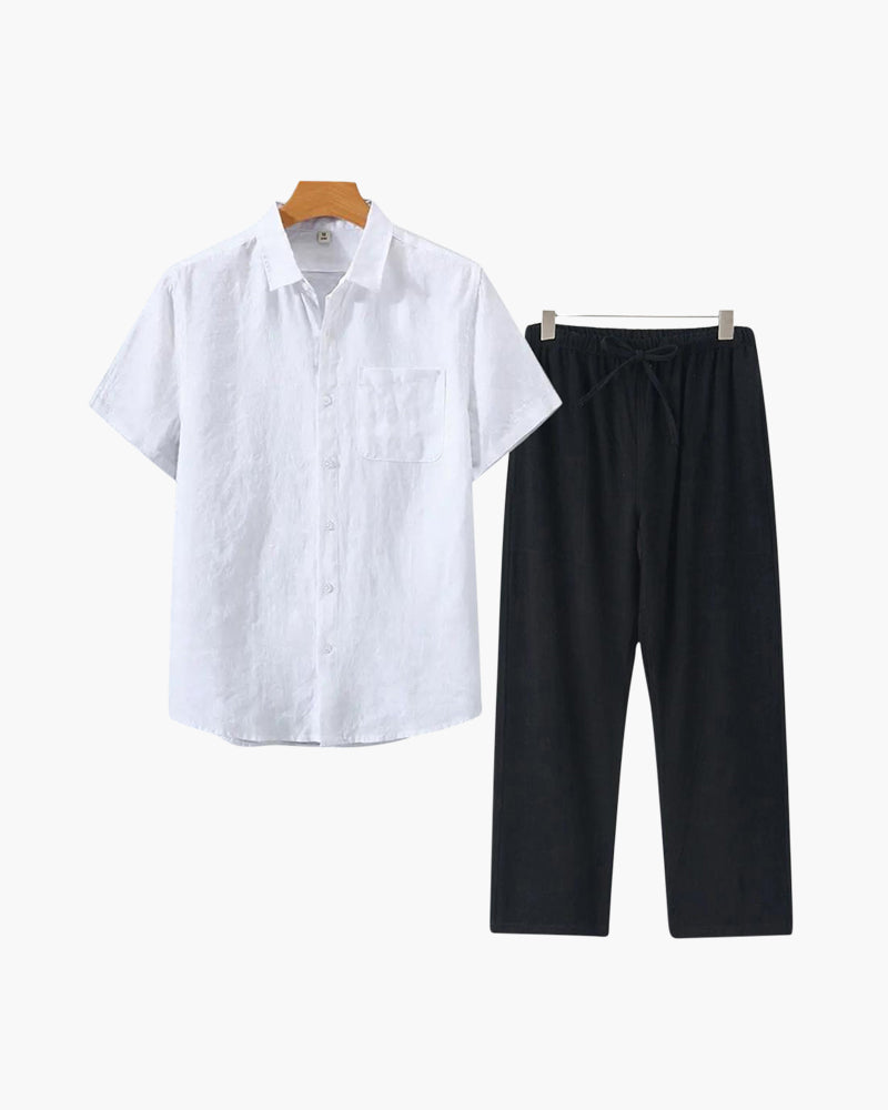 Linen combo (short sleeves & long pants)