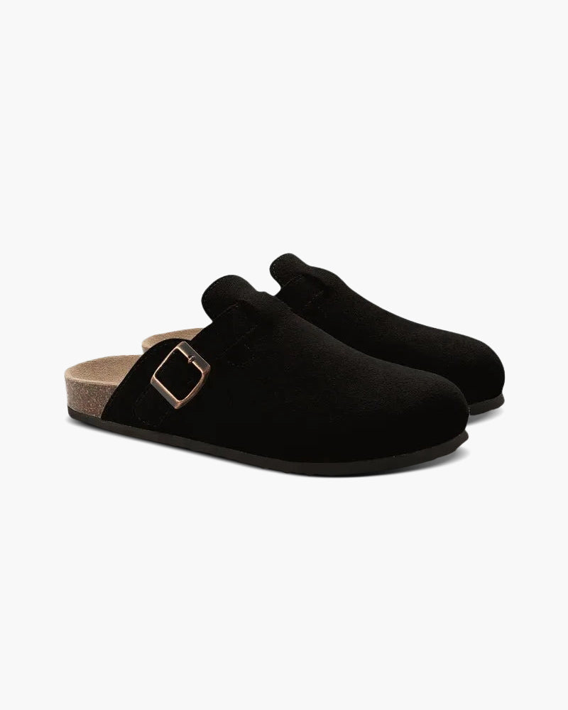 Suede Clogs