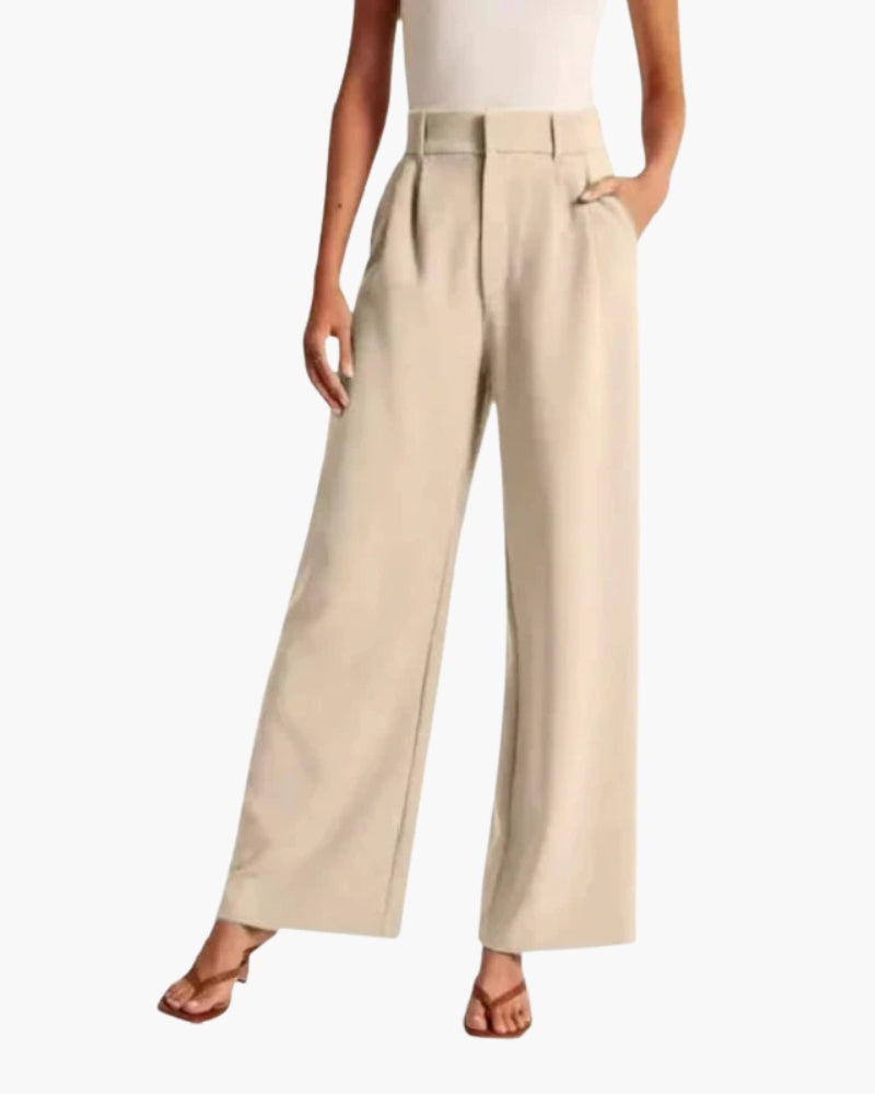 Wide-Leg Suit Trousers