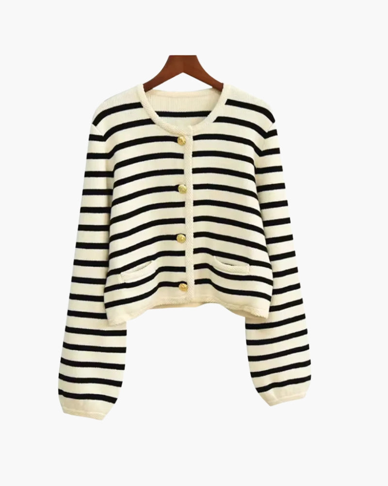 Stripe Cashmere Vest