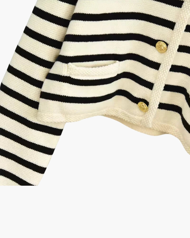 Stripe Cashmere Vest