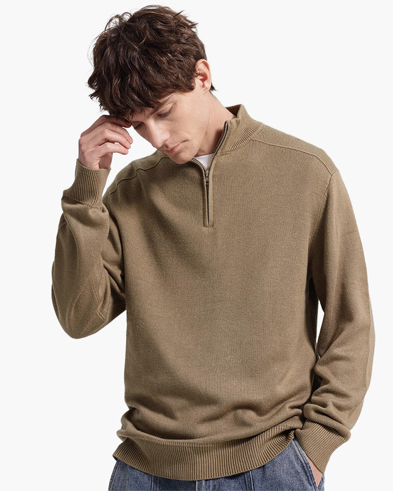 Luxe Merino Half Zip Sweater