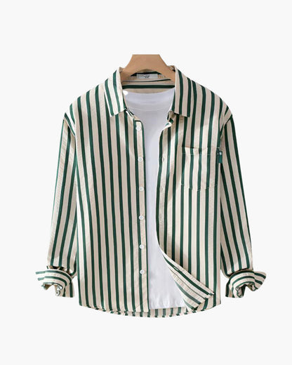 Classic Men's Shirt With Stripes