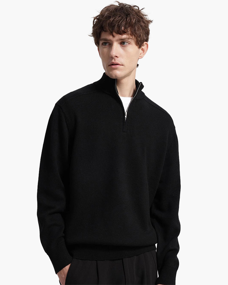 Luxe Merino Half Zip Sweater