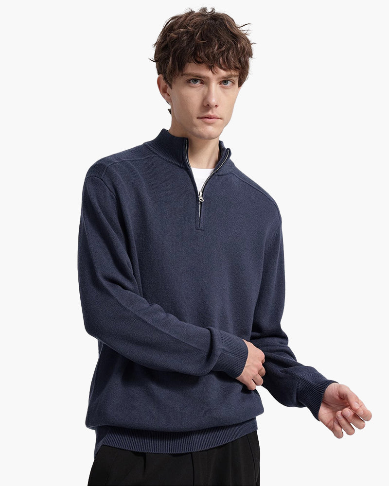 Luxe Merino Half Zip Sweater