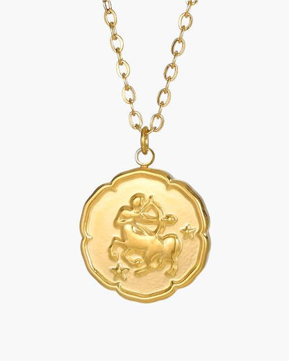 Zodiac Sign Necklace - Gold