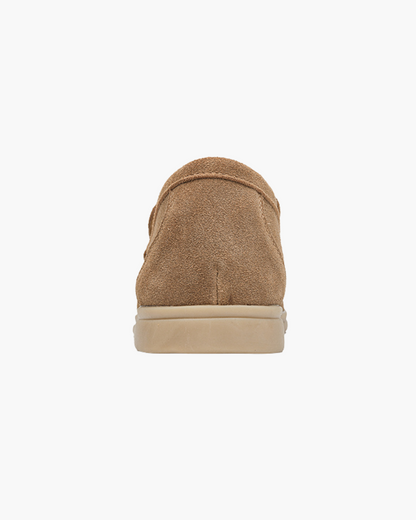 Suede slip ons